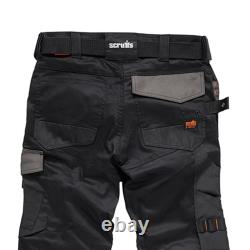 Scruffs PRO FLEX Slim Fit Trade Work Trousers Black BRAND NEW Style