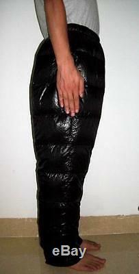 Shiny nylon wet-look down pants jogging sport trousers training bottoms XS-4XL