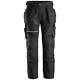 Snickers 6214 Ruff Work Canvas Trousers Holster Pockets Black 33 30
