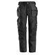Snickers 6224 Allroundwork Canvas+ Stretch Work Trousers+ Holster Pockets Black