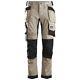 Snickers 6241 Allroundwork Stretch Trousers Holster Pockets Khaki / Black