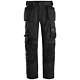 Snickers 6251 Allround Work Stretch Loose Fit Trousers Holster Pockets Black 31