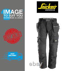 Snickers 6902 Black Flexiwork Work Trousers With Holster Pockets