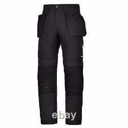 Snickers Trousers 6201 AllroundWork Holster Pocket Mens Black Workwear Pre