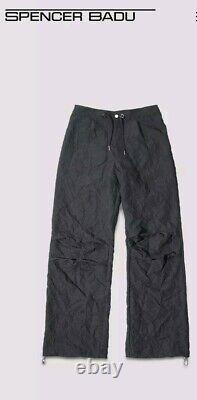 Spencer Badu Parachute Pants Black SBUSS24WTR31 Large Brand NewithFree Shipping