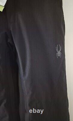Spyder Mens Black Ski Pants Salopettes Trousers Size S Waist 32 rrp £189 NEW