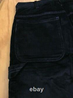 Stan Ray USA Corduroy Wide Leg Painter Pant Black/Violet 30x32
