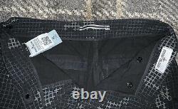 Stone Island Black Grey Pixel Camo Cargo Pants Trousers 34W Very Rare Design