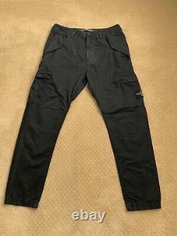 Stone Island Cargo Pants Garment Dyed Black 32