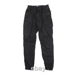 Stone Island Cargo Trousers Type RE-T Black Tapered Fit Pants Mens Size W30 L30