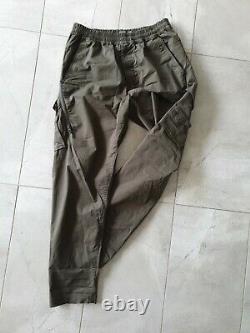Stone Island Ghost Piece technical cargo pants 33 32 tech olive green black