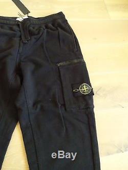 Stone Island Men's Patch Joggers/sweatpants Black Size M / L Bnwt Rrp £185