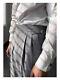 Striped Mens Straight Pants Formal Dress Long Trousers Casual Party Business Sz