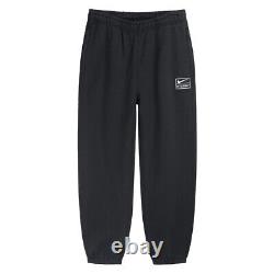 Stussy & Nike NRG Washed Fleece Pant Black Size XS Free Shipping