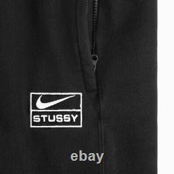 Stussy & Nike NRG Washed Fleece Pant Black Size XS Free Shipping