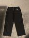 Stussy Black Pin Drill Pants Size 32 Skater Trousers Baggy