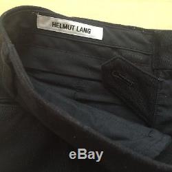 Super Rare HELMUT LANG vintage Bondage Trousers in black