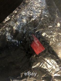 Supreme Black Metallic Rib Sweatpants Medium M New With Tags In Bag And sticker
