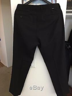 Supreme Black Wool Trousers Loro Piana Size 30 Cropped Box Logo Palace Yeezy