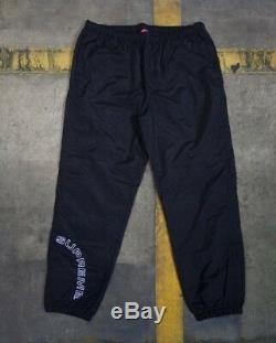 Supreme Corner Arc Track Pant Black Mens Size M SS 18 New Box Logo TNF pants