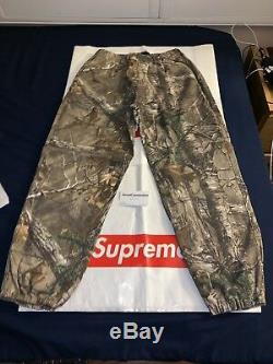 Supreme Realtree Camo Flannel Pants FW17 Woodbine Size Large New Box Logo Black