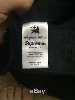 Supreme x Sasquatchfabrix SS16 Crane Chino pants Black Size 30 Box logo tnf