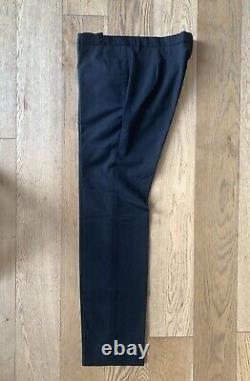 Swedish designer brand Fifth Avenue Shoe Repair men's Wool trousers Black slim