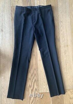 Swedish designer brand Fifth Avenue Shoe Repair men's Wool trousers Black slim