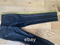 Swedish designer brand Fifth Avenue Shoe Repair men's Wool trousers Black slim