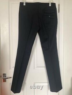 Swedish designer brand Fifth Avenue Shoe Repair men's Wool trousers Black slim