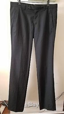 THE VIRIDI ANNE Brand New Tailored Wool Pants Black Size 5 US 36