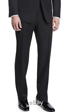 TOM FORD Black Wool Tuxedo Trousers Size 58 / 42 U. S. Pants Black Pre-Owned
