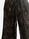 Tom Ford Gucci Mens Black Velvet Cotton Polyester Floral Trousers Pants