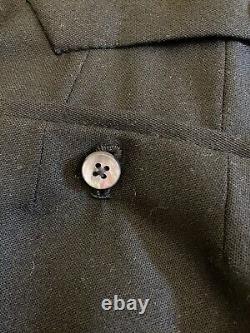 Terry Haste Savile Row Double Pleat Black Tuxedo Trouser UK36 IT52 £800