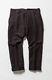 The Viridi-anne Black Cotton-linen Cropped Pants Sz 4