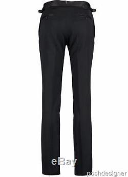 Tom Ford Black Slim-Fit Wool /Mohair Texudo trousers Pants IT48 rrp 990GBP