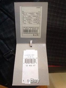 Tom Ford Mens $1100 Black/ Grey Plad 100% Wool Pants Sz. 52/36 Nwtag Swiss