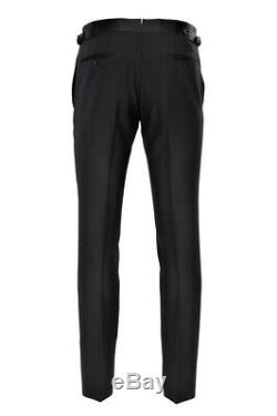 Tom Ford Pants Men's 48F Black Mohair Plain Smoking Hose spring-summer collec