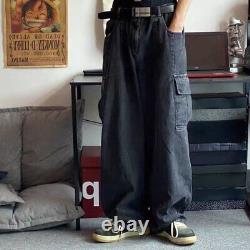 Trousers Men Denim Pants Wide Leg Pants Jeans Loose Korean Streetwear Cargo Jean