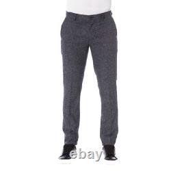 Trussardi Black Cotton Men Trousers