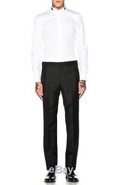 UltraRare&Great Givenchy AW16 Star-embroidered Wool/Mohair Black Tuxedo Trousers