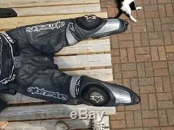 Used 2 piece motorbike leathers (dainese jacket, alpinestars trousers)