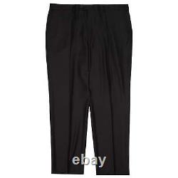 VANNUCCI MILANO Black Wool-Cashmere Dress Pants EU 60 NEW US 44