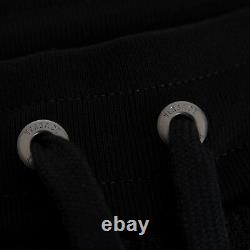 VERSACE 1250$ Textural Logo Sweatpants In Black Cotton