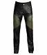 Versace For H&m Black Leather Gold Studded Studs Trousers Pants Eur 50