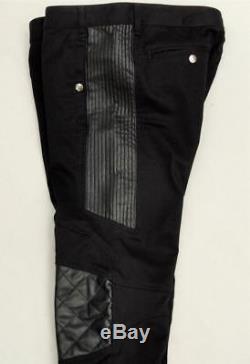 VERSACE Versus Black Slim Biker Trousers Pants Jeans IT48 33 New