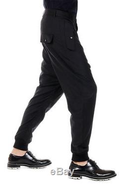 VIVIENNE WESTWOOD LONDON Men Black Wool Low Crotch Trousers Pants Italy Made