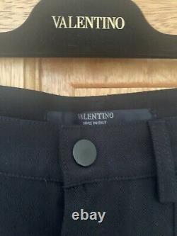 Valentino Black cargo Trousers Straight Leg Cotton