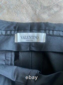 Valentino Mens Black Wool Pants Sz 46/36 US NWT $1535