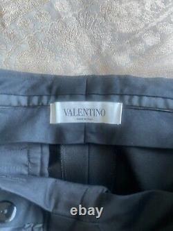 Valentino Mens Black Wool Pants Sz 46/36 US NWT $1535